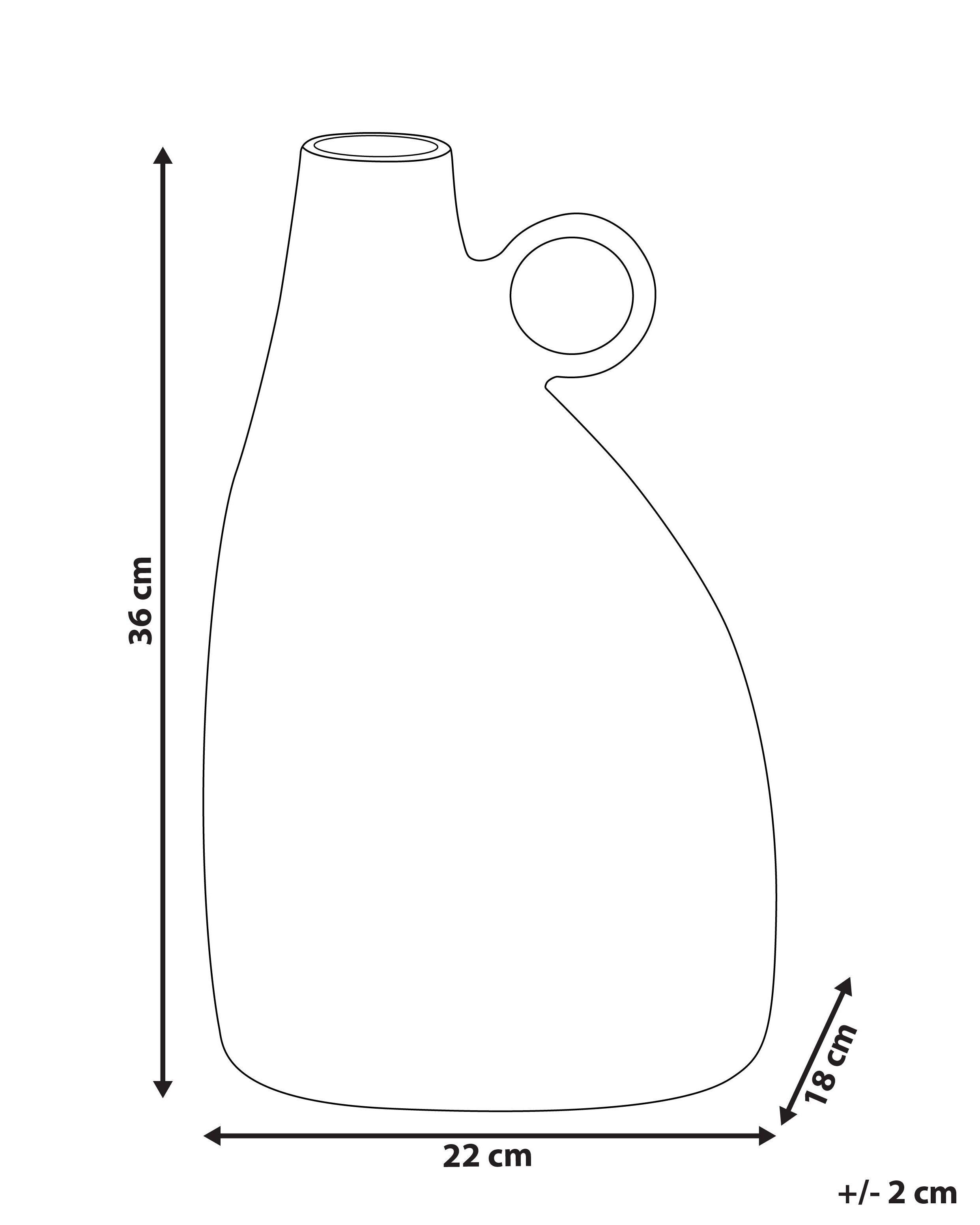 Beliani Vase décoratif en Aluminium Moderne NARBADA  