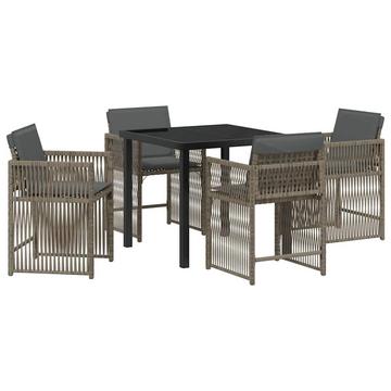 Garten essgruppe poly-rattan