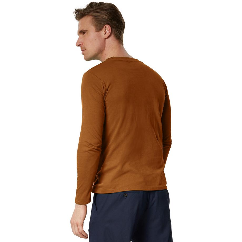 Tectake Haut à Manches Longues Uni Homme  