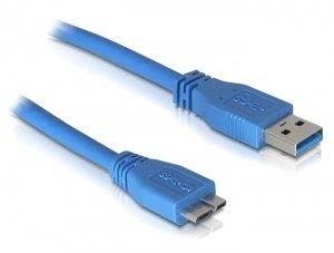 DeLock  Micro USB 3.0 - 1M câble USB USB A Bleu 