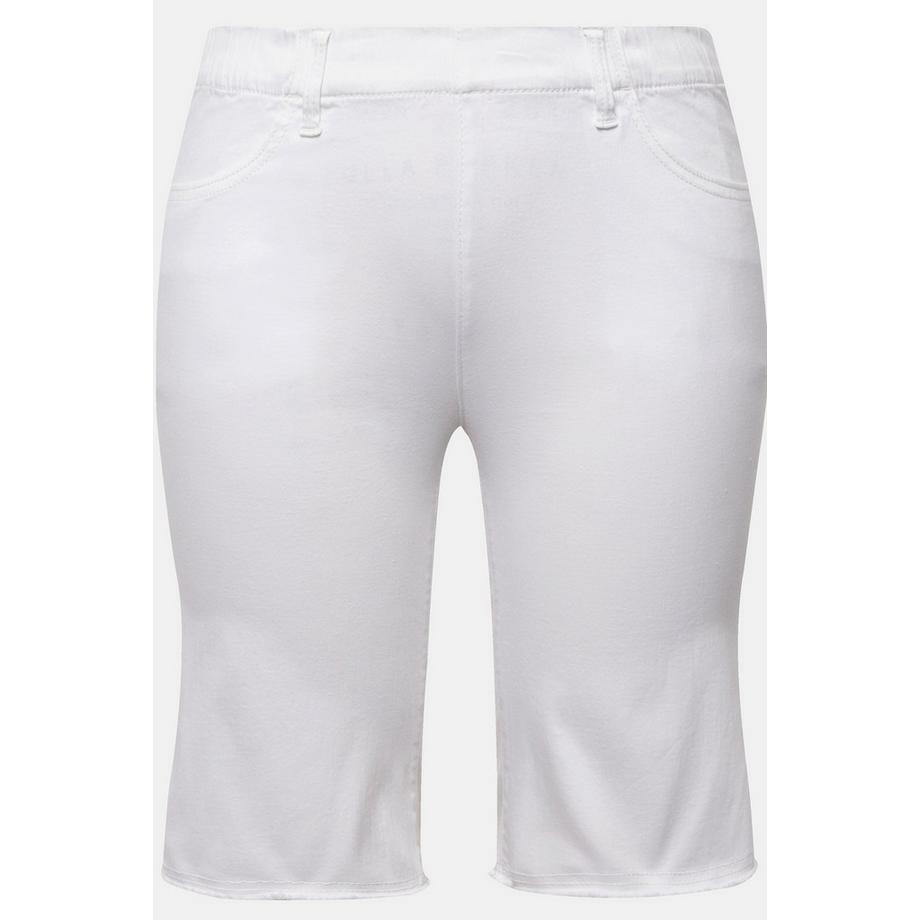 Ulla Popken Bermuda Fransensaum Elastikbund  