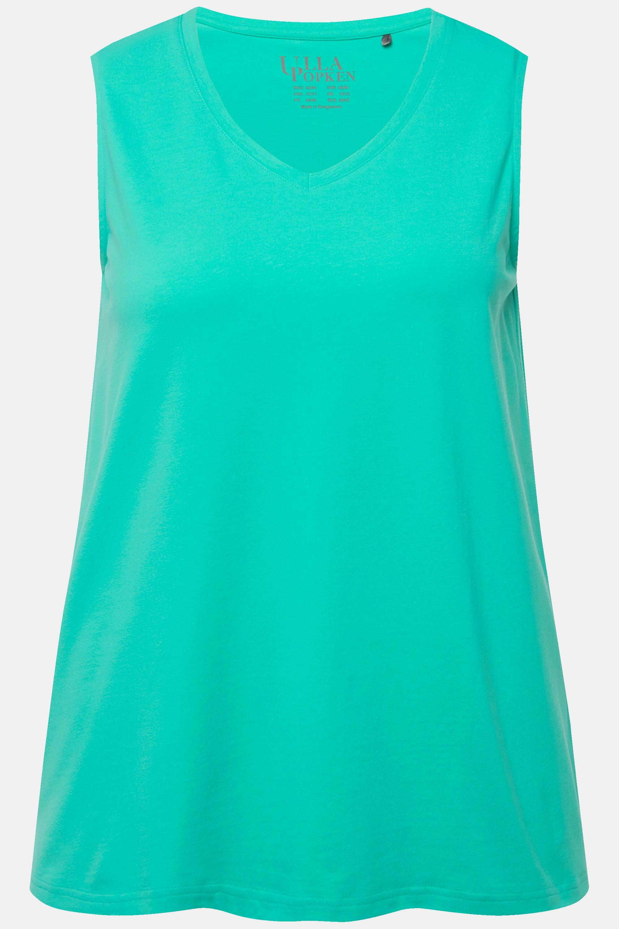 Ulla Popken Top A-Line senza maniche scollo a V  