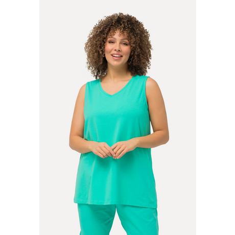 Ulla Popken Top A-Line senza maniche scollo a V  