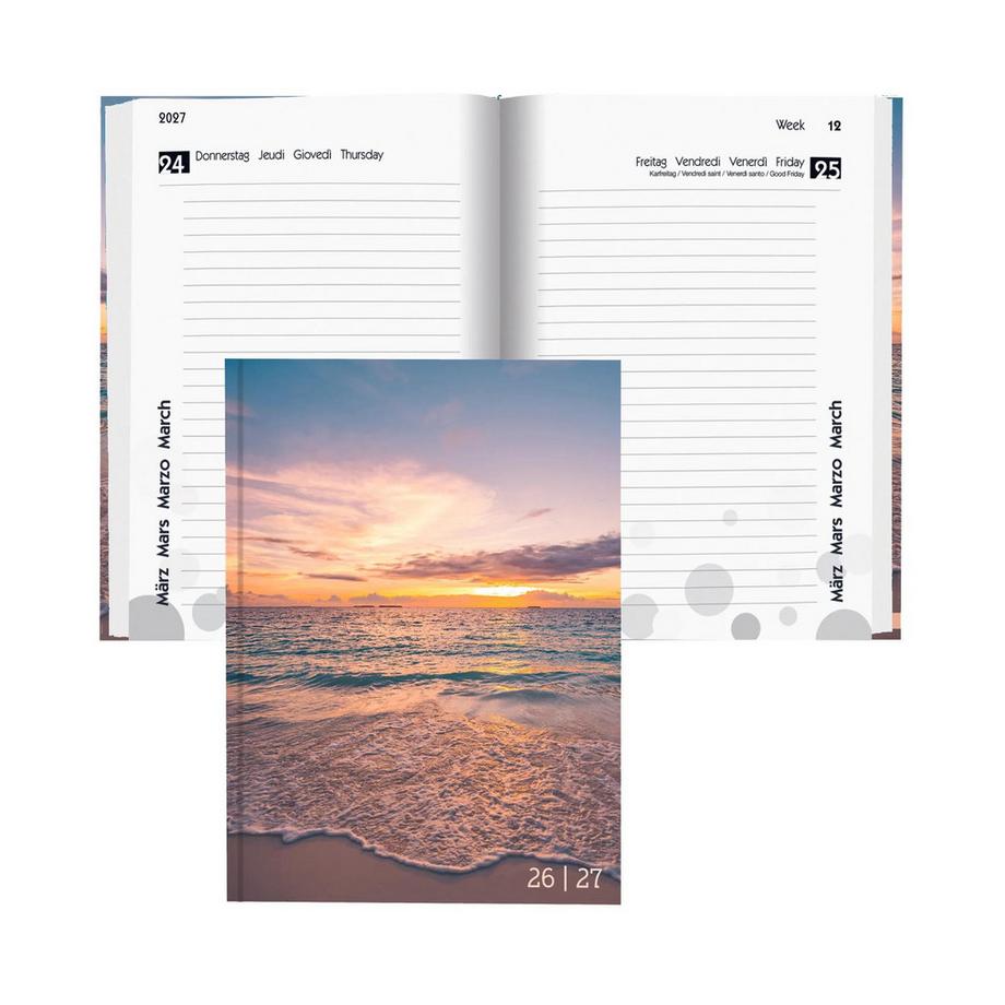 Schüleragenda mydiary 1 Tag pro Seite, wattiert, Sunset