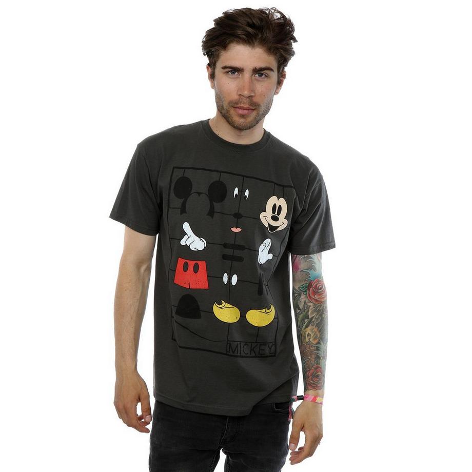 Disney Mickey Mouse T-Shirt Decostruita  