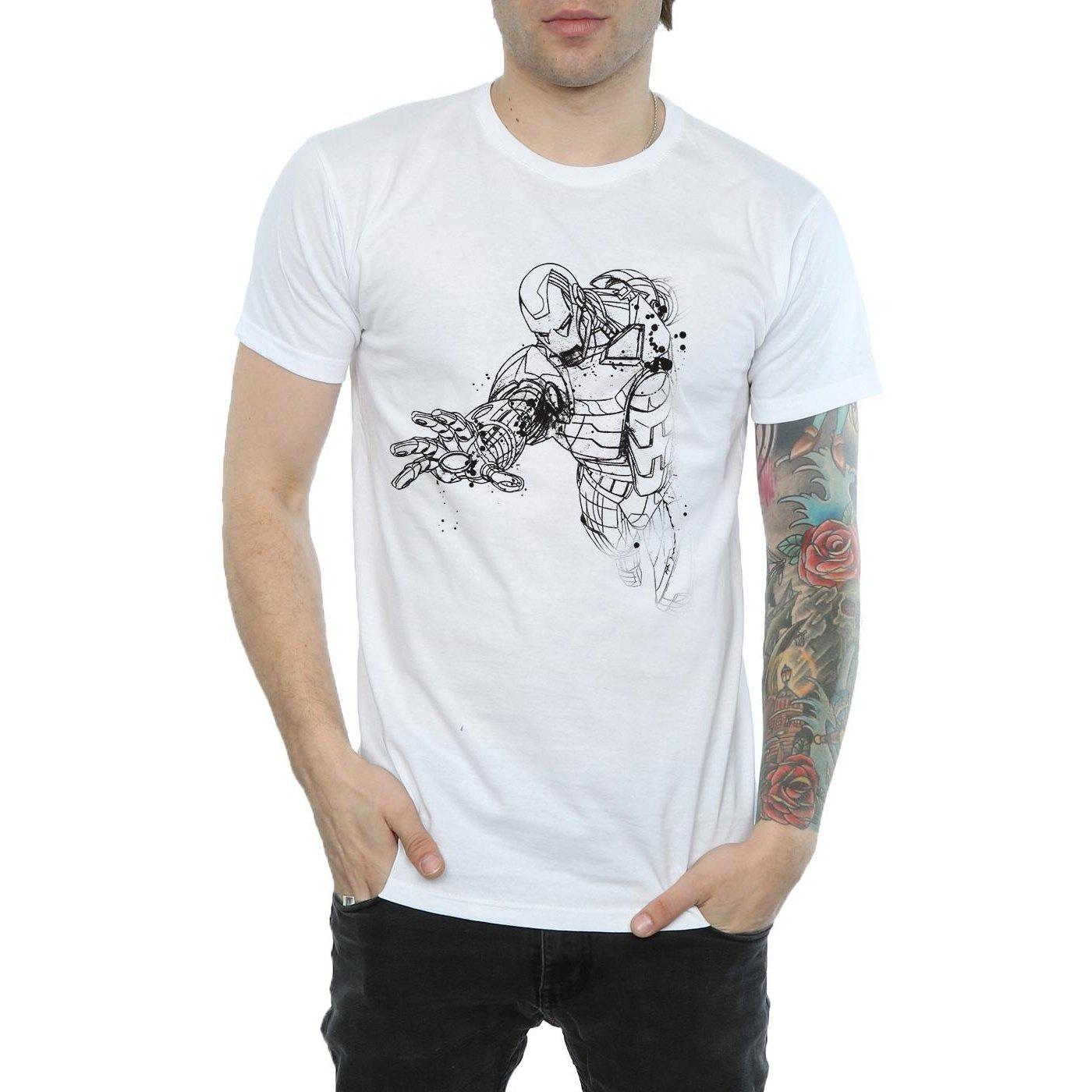 MARVEL  Avengers Iron Man Mono Line TShirt 