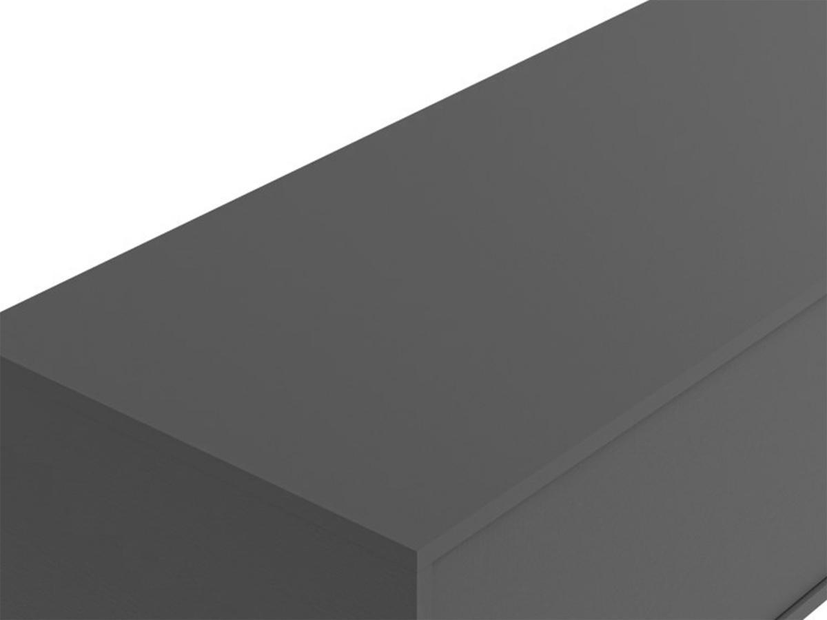 Vente-unique Waschbeckenunterschrank hängend - Anthrazit - 150 cm - ISAURE II  