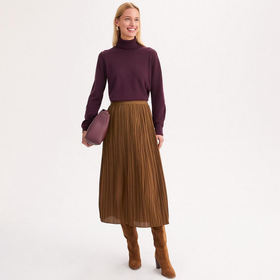 La Redoute Collections Maglione collo alto in maglia fine  