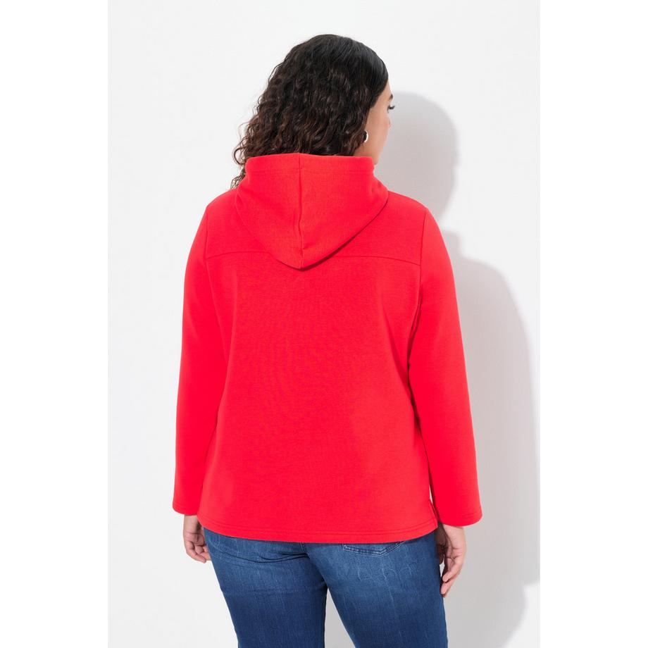 Ulla Popken Maglia con cappuccio True Coulisse Tasche  