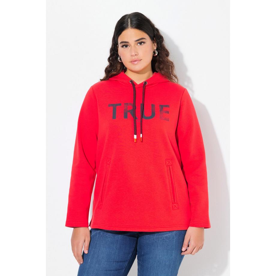 Ulla Popken Maglia con cappuccio True Coulisse Tasche  