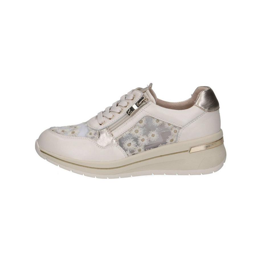 CAPRICE Sneaker à Imprimé Floral avec Fermeture Éclair Latérale  