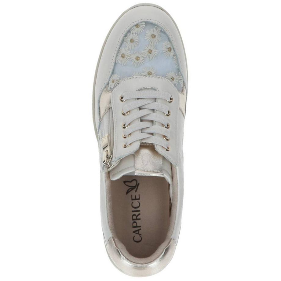 CAPRICE Sneaker à Imprimé Floral avec Fermeture Éclair Latérale  