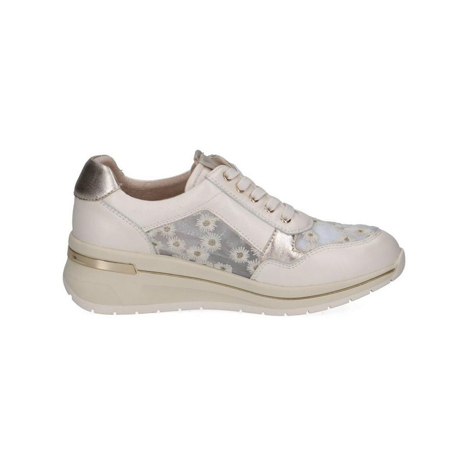 CAPRICE Sneaker à Imprimé Floral avec Fermeture Éclair Latérale  