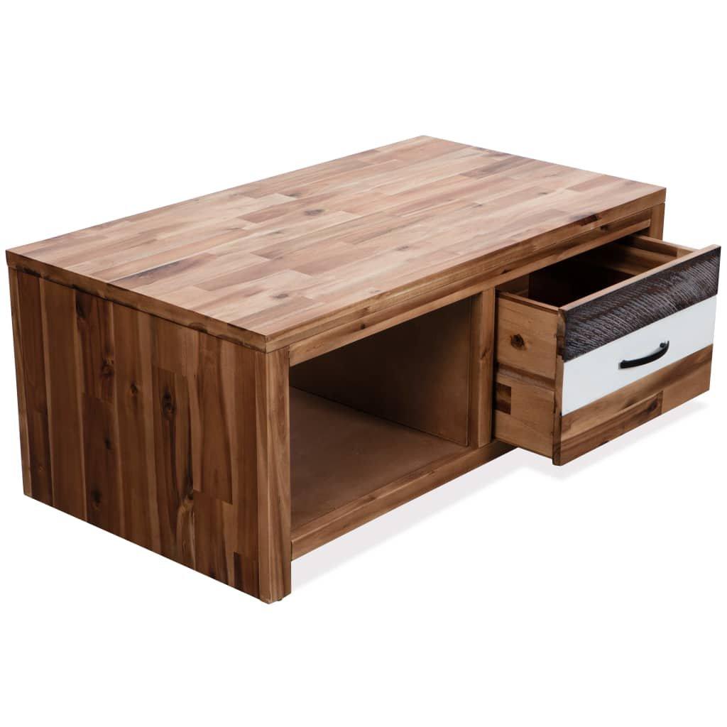 VidaXL Table basse bois d'acacia  