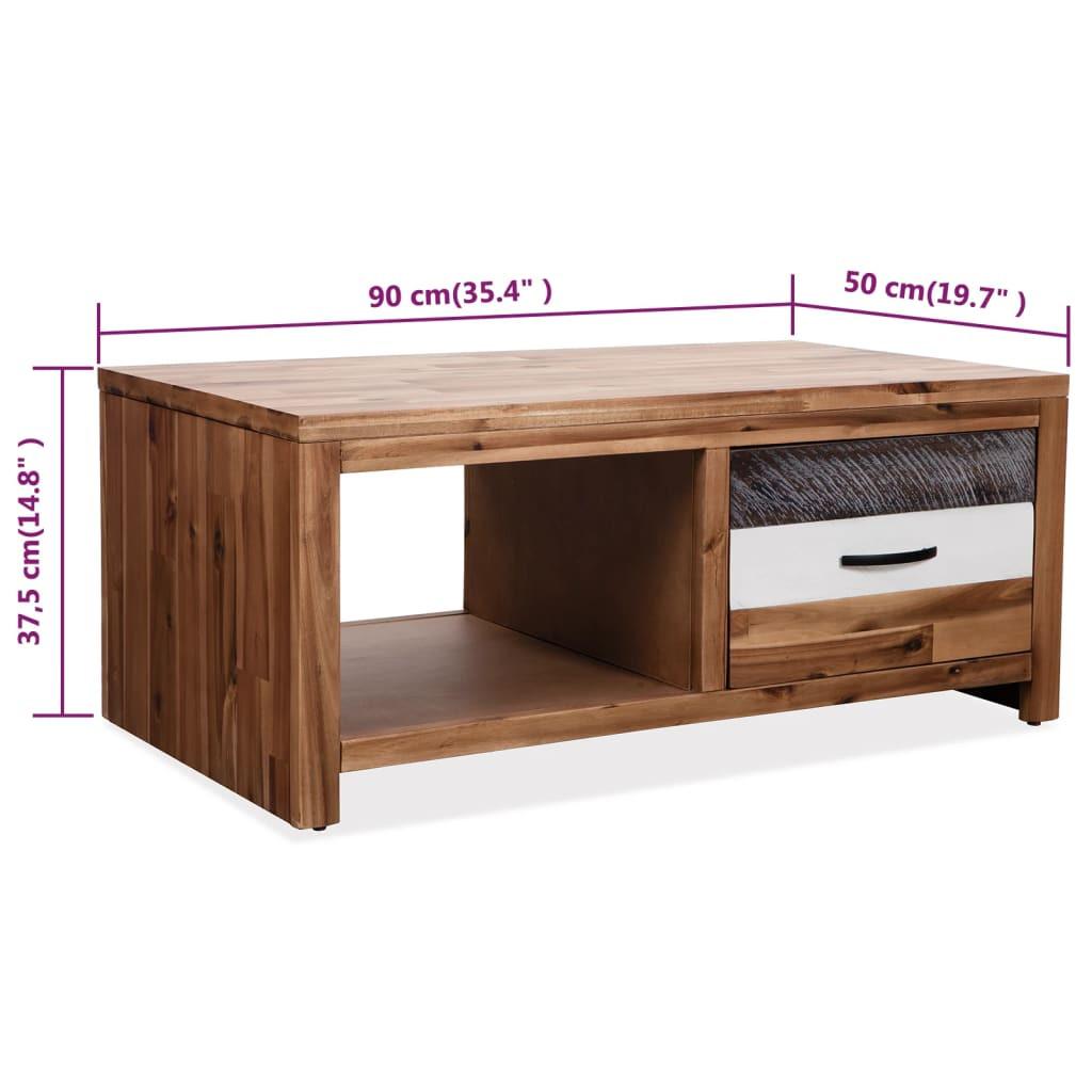 VidaXL Table basse bois d'acacia  