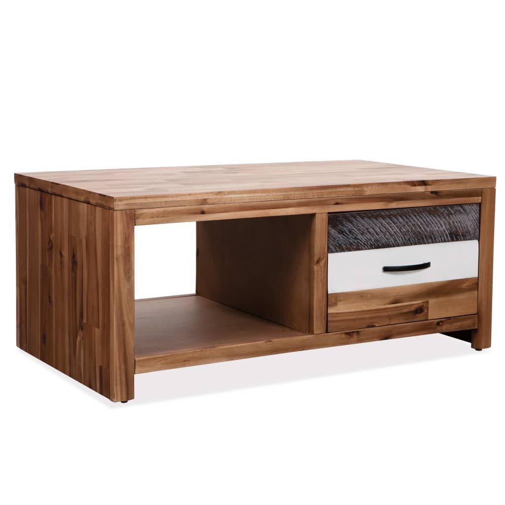 VidaXL Table basse bois d'acacia  