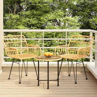 VidaXL set da pranzo da giardino Polirattan  