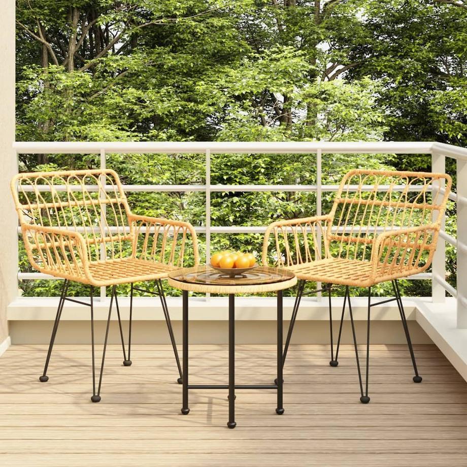 VidaXL Garten essgruppe poly-rattan  