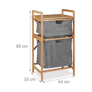 Northio Panier à linge à 2 compartiments  