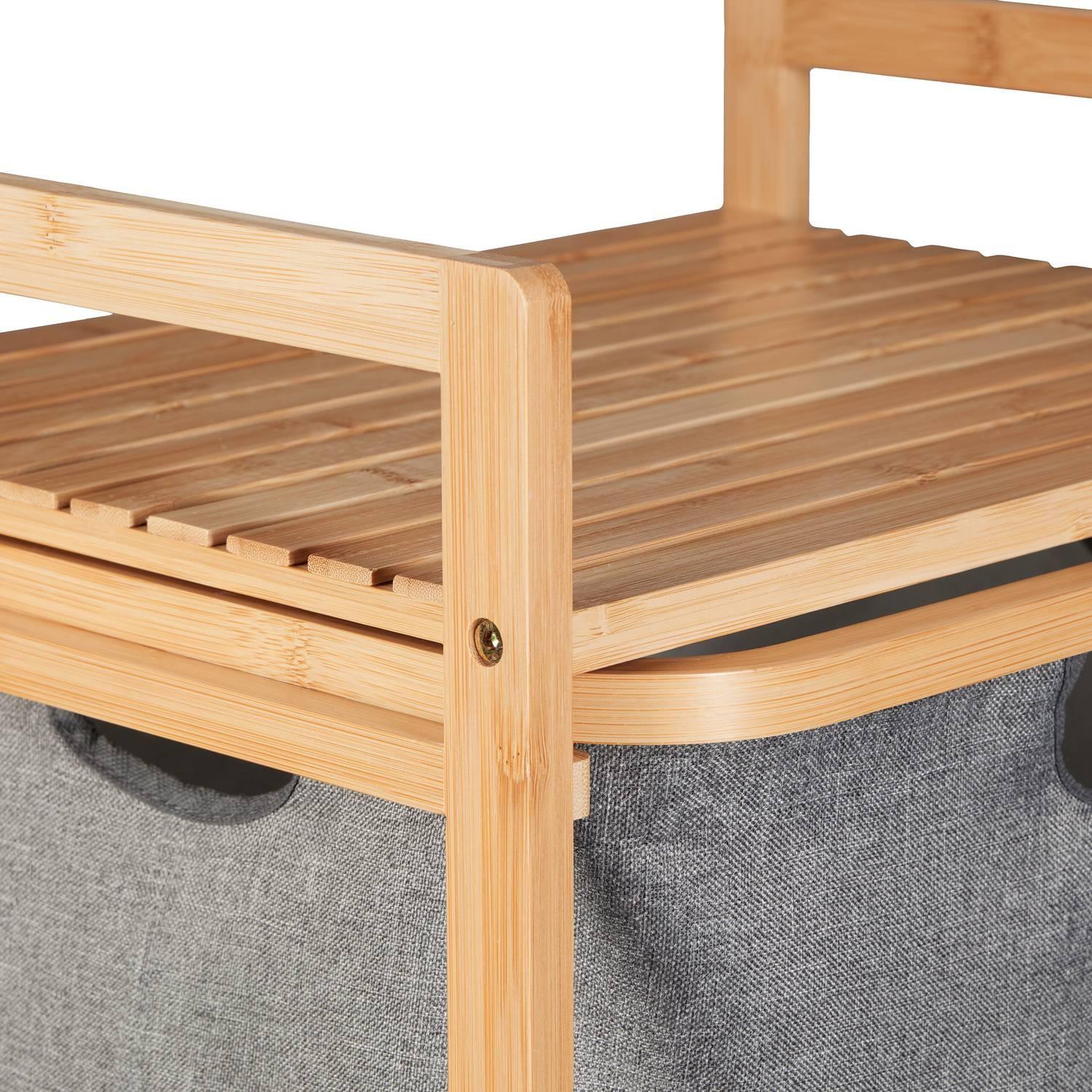 Northio Panier à linge à 2 compartiments  