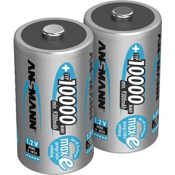 maxE Batteria ricaricabile Torcia (D) NiMH 10000 mAh 1.2 V 2 pz.