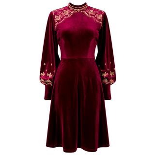 Joe Browns Stretch Samtkleid mit Stickerei  