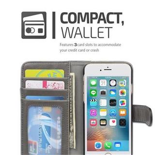 Cadorabo  Housse compatible avec Apple iPhone 6 / 6S - Coque de protection avec fonction de rangement et porte-carte au design bicolore 