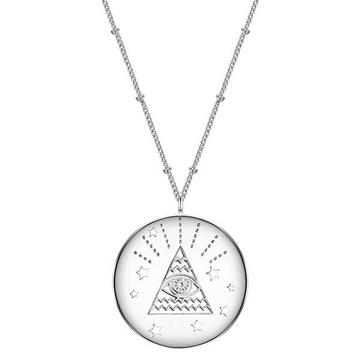 Femme Collier en argent Œil omniscient