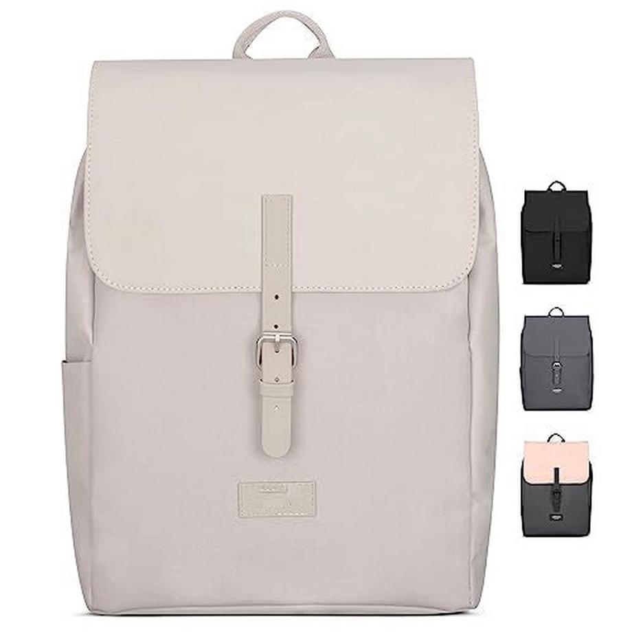 Sac à dos Small Beige - Ida - Petit sac à dos pour les loisirs, l'université ou la ville - Avec compartiment pour ordinateur portable (jusqu'à 13 pouces) - Élégant &amp; Durable - Hydrofuge