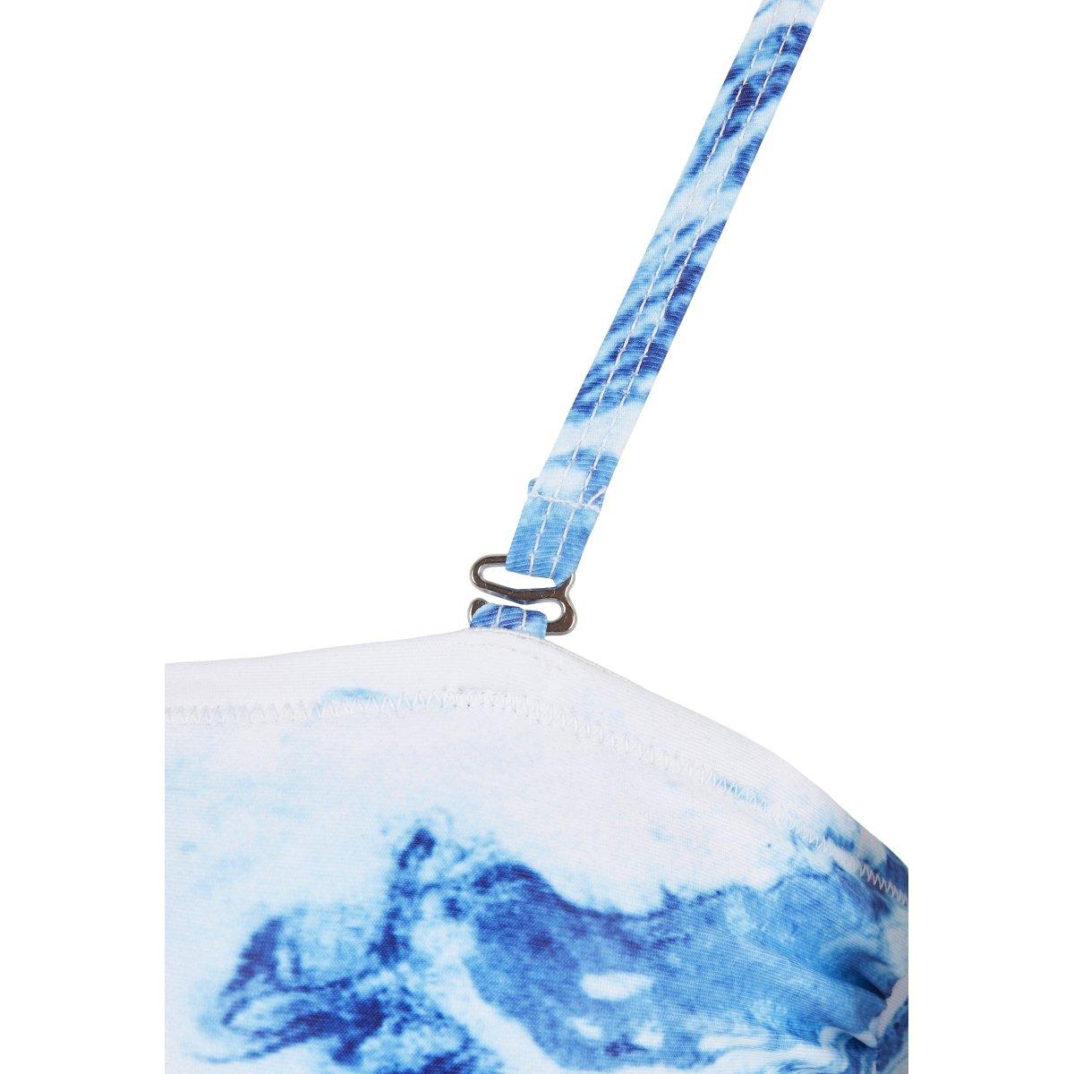 URBAN CLASSICS Asymmetrisches Top Tie-Dye Bikini  