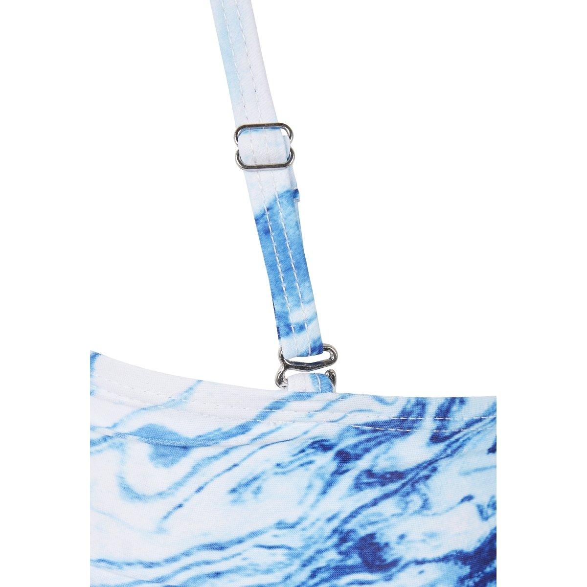 URBAN CLASSICS Asymmetrisches Top Tie-Dye Bikini  