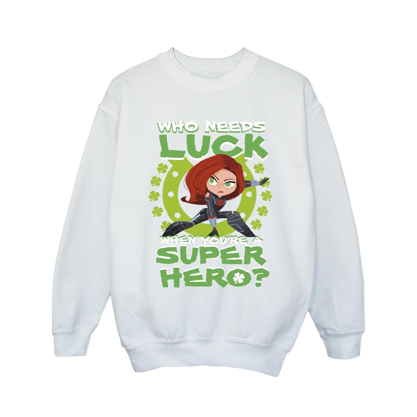 MARVEL  Sweat ST PATRICK´S DAY BLACK WIDOW LUCK 