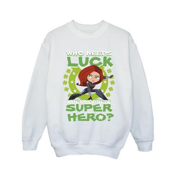 St Patrick's Day Black Widow Luck Sweatshirt