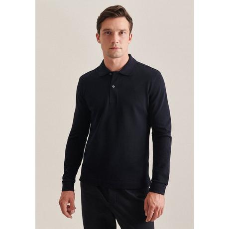 Seidensticker  Polo Slim Fit Manche longue Uni 