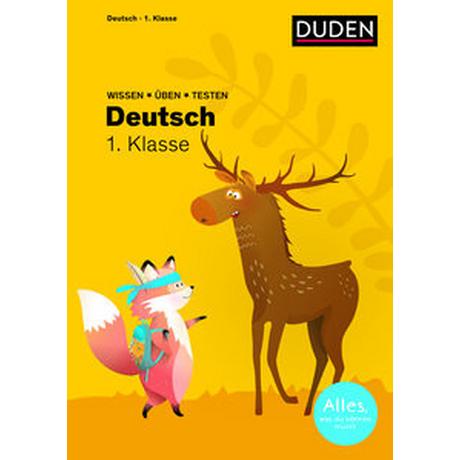 Wissen - Üben - Testen: Deutsch 1. Klasse Holzwarth-Raether, Ulrike; Reckers, Sandra (Illustrationen); Scholz, Barbara (Illustrationen); Pahnke, Uwe (Hrsg.) Gebundene Ausgabe 