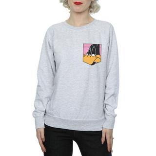 LOONEY TUNES Daffy Duck Sweatshirt Imprimé Poche  