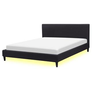Beliani Bett mit LED aus Polyester Modern FITOU  