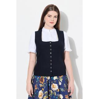 Ulla Popken Corsetto Trachten Cord Smock Slim senza Maniche  