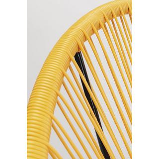 KARE Design Poltrona Acapulco giallo (set di 2)  
