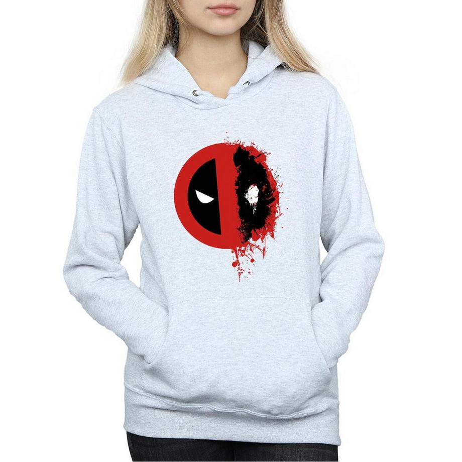 MARVEL Deadpool Splatter Logo Kapuzenpullover  