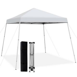 Northix Tonnelle pliante 3 m x 3 m grand auvent pliable blanc avec sac de transport avec réglage en hauteur sur 3 niveaux  