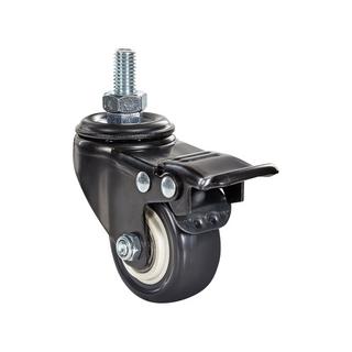 Beliani Schreibtischrollen aus Stahl Industriell Casters for L-DESTIN  