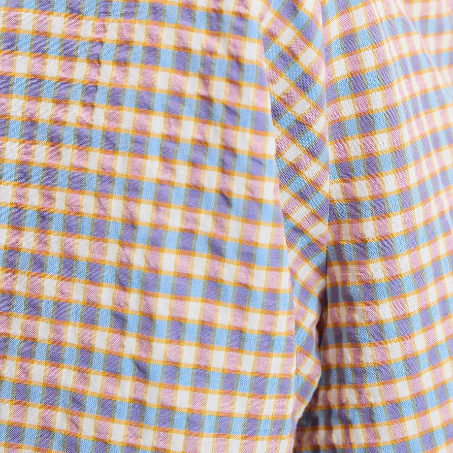 La Redoute Collections Camicetta a Quadri Scollo a V con Lacci  