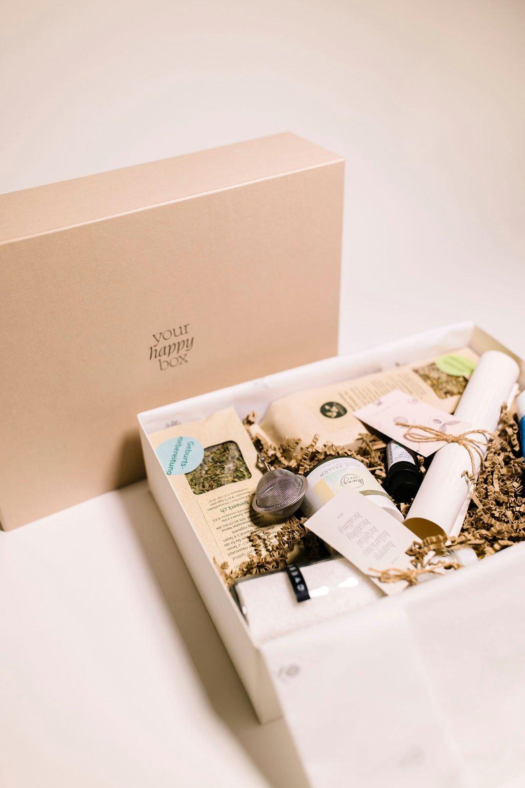 YourHappyBox  Schwangerschaftsgeschenkbox für das 3. Trimester - YourHappyBox #3 - Grösse S/M 