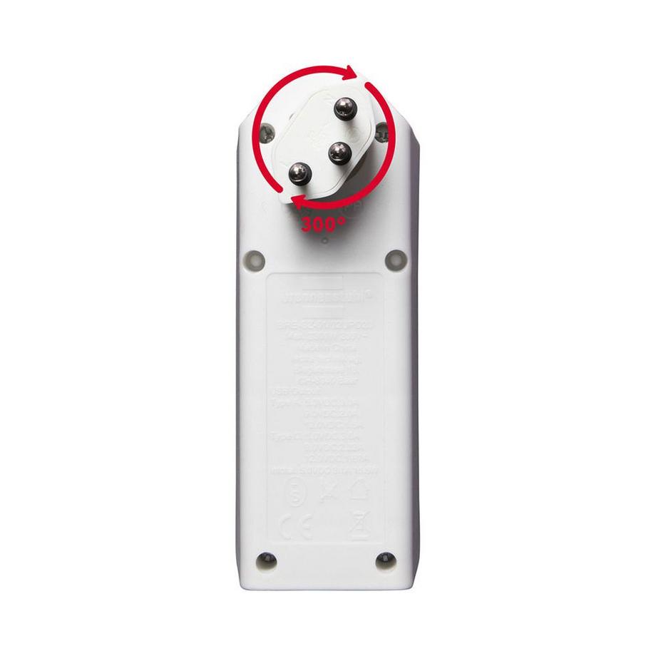BRENNENSTUHL  Abzweigstecker 2-fach drehbar bis 300° ohne Aufhänger mit USB Typ A und C 