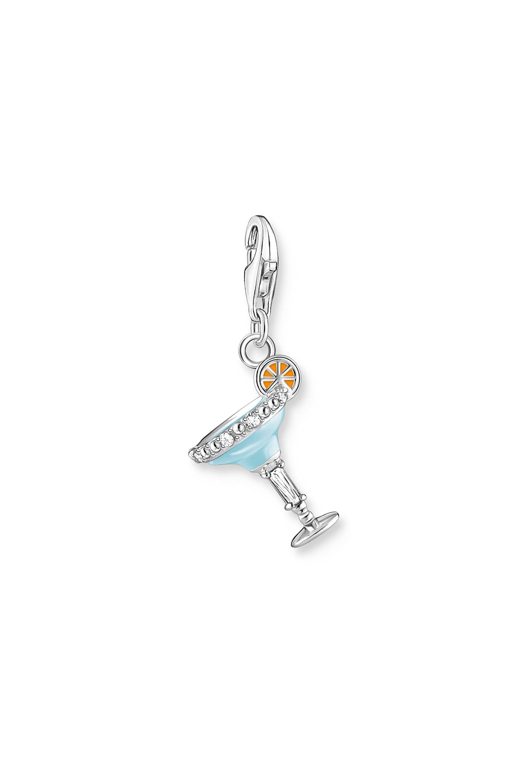 Thomas Sabo  Pendentif Charm Verre Cocktail Bleu 