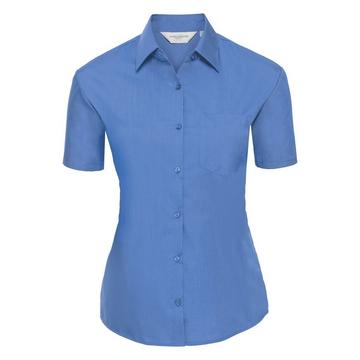 Collection Poplin Bluse, Kurzarm, pflegeleicht