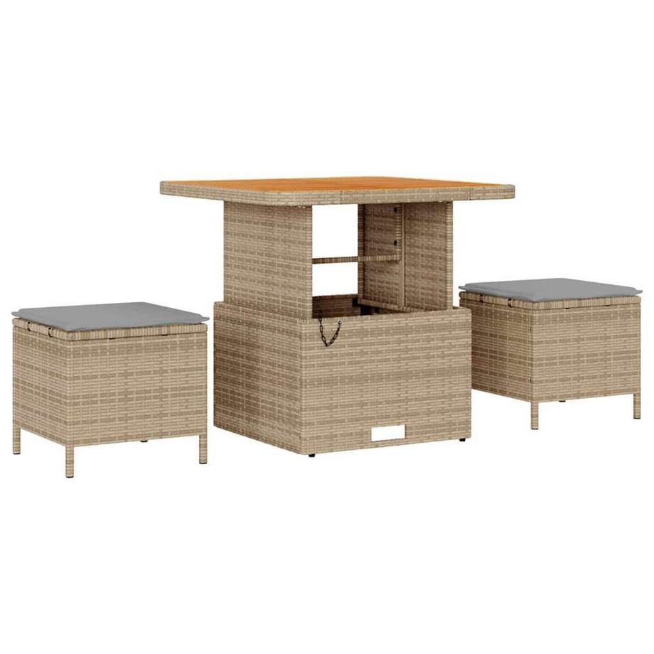 VidaXL Outdoor loungeset poly-rattan  