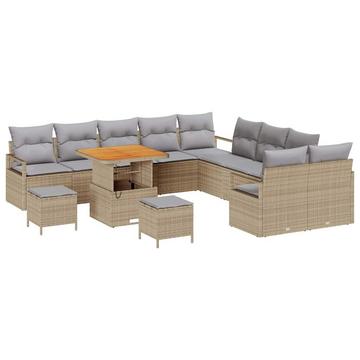 Outdoor loungeset poly-rattan