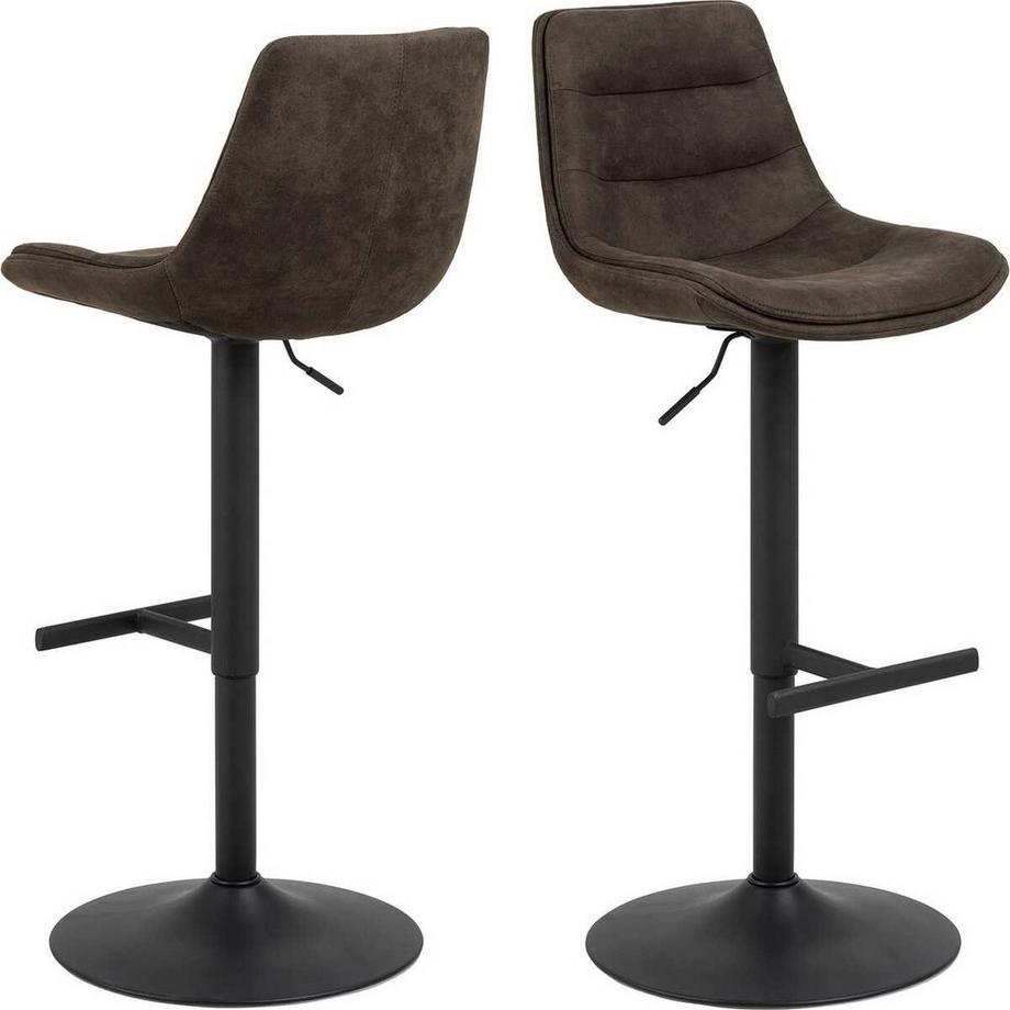 Tabouret de bar Asteria anthracite pivotant 95 (1 pièce)